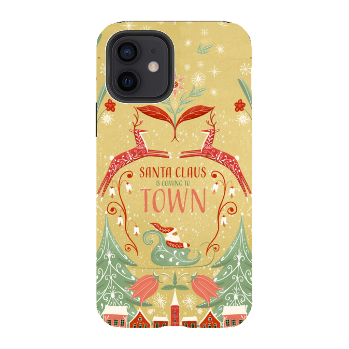 iPhone Tough Case - Santa Claus Is Coming To Town By Maja Lindberg