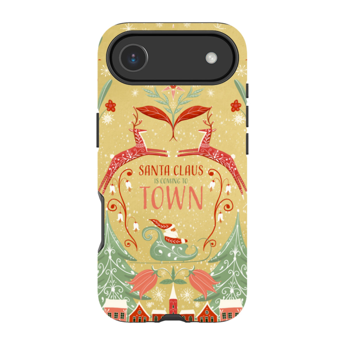 iPhone Tough Case - Santa Claus Is Coming To Town By Maja Lindberg