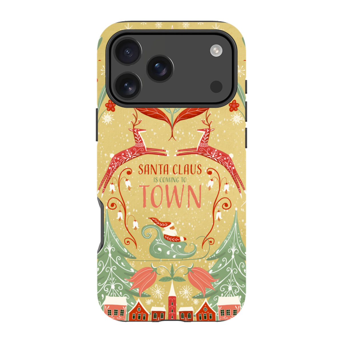 iPhone Tough Case - Santa Claus Is Coming To Town By Maja Lindberg