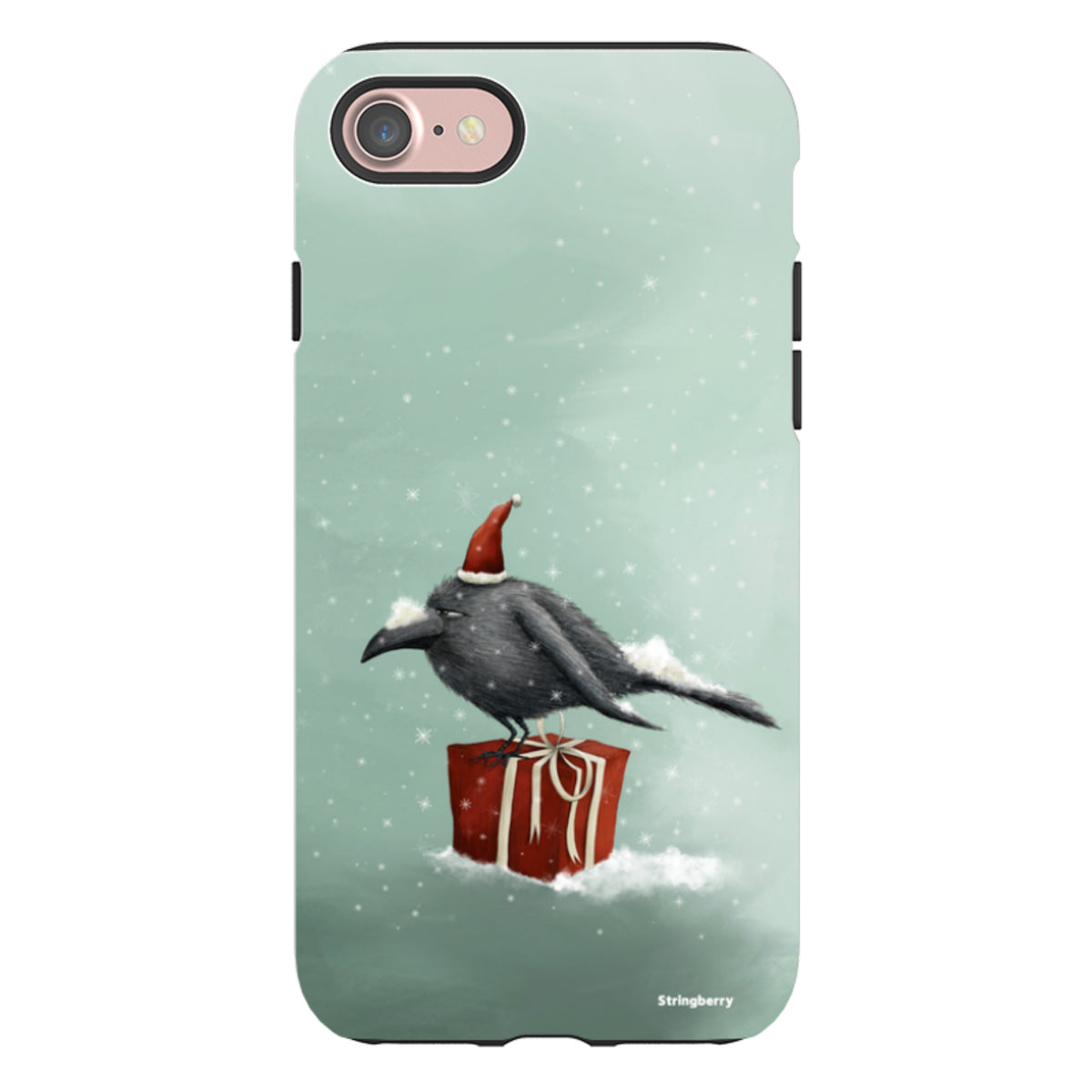 iPhone Tough Case - Santa Crow By Maja Lindberg
