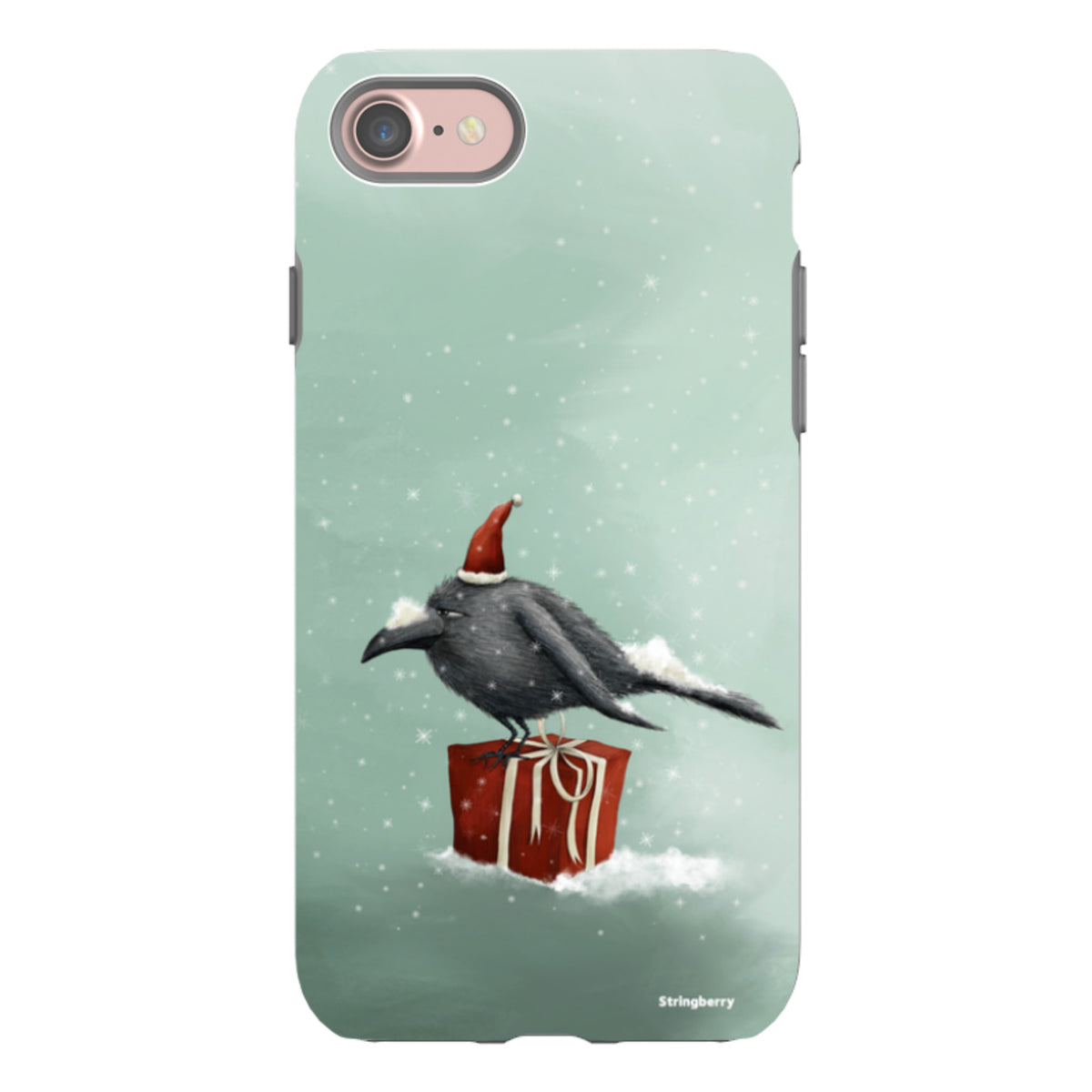 iPhone Tough Case - Santa Crow By Maja Lindberg