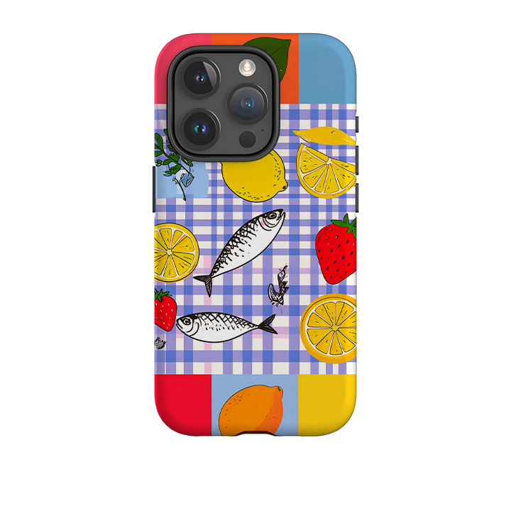 iPhone Tough Case - Sardines and Checks
