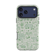 iPhone Tough Case - Savanna Wildlife - Green By Katherine Quinn