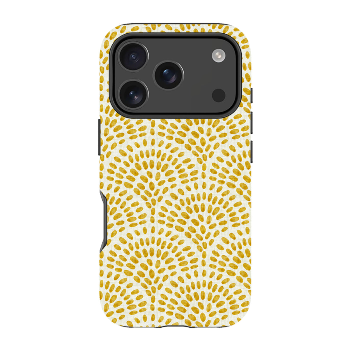 iPhone Tough Case - Scallop - Mustard By Katherine Quinn