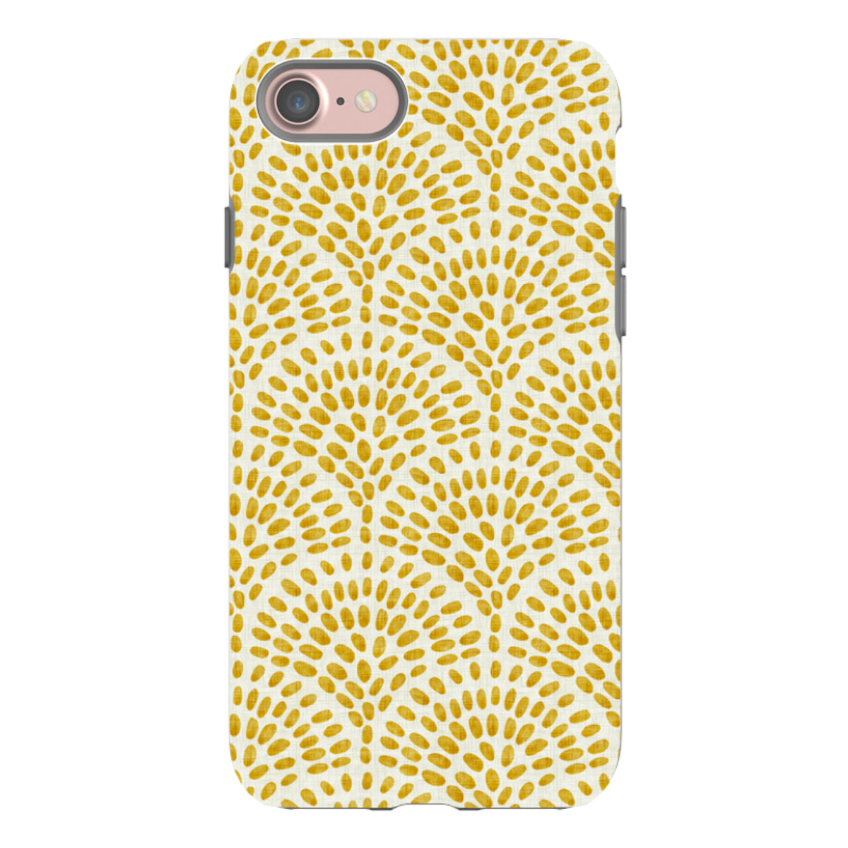 iPhone Tough Case - Scallop - Mustard By Katherine Quinn