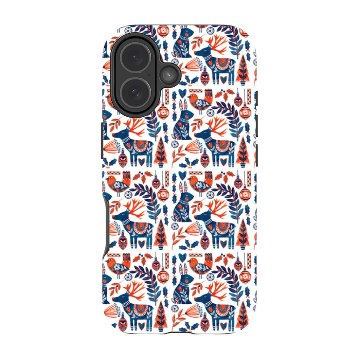 iPhone Tough Case - Scandi Animals By Tracey English