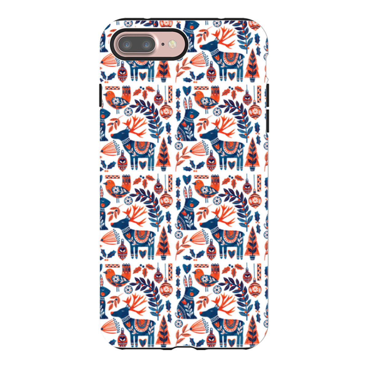 iPhone Tough Case - Scandi Animals By Tracey English