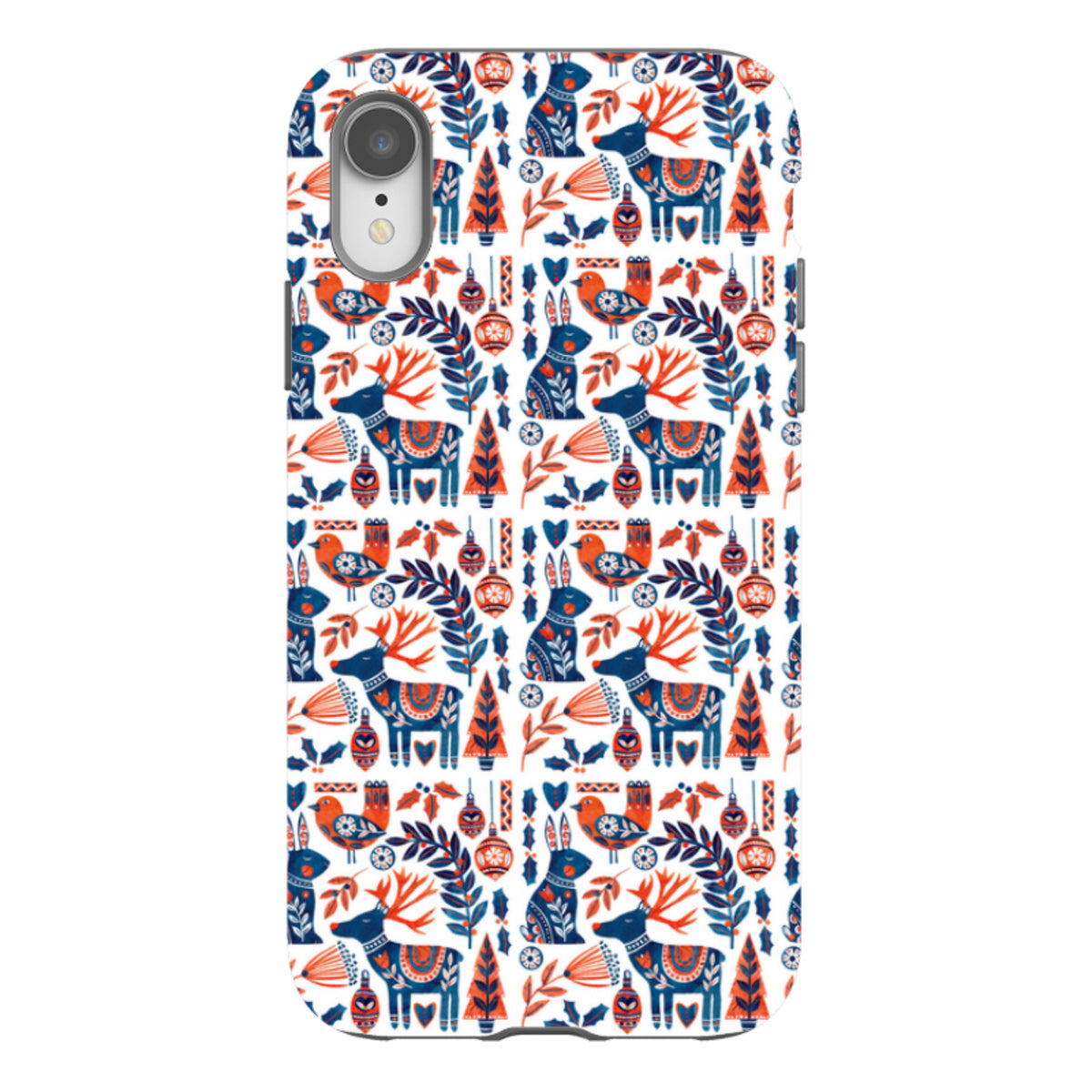 iPhone Tough Case - Scandi Animals By Tracey English