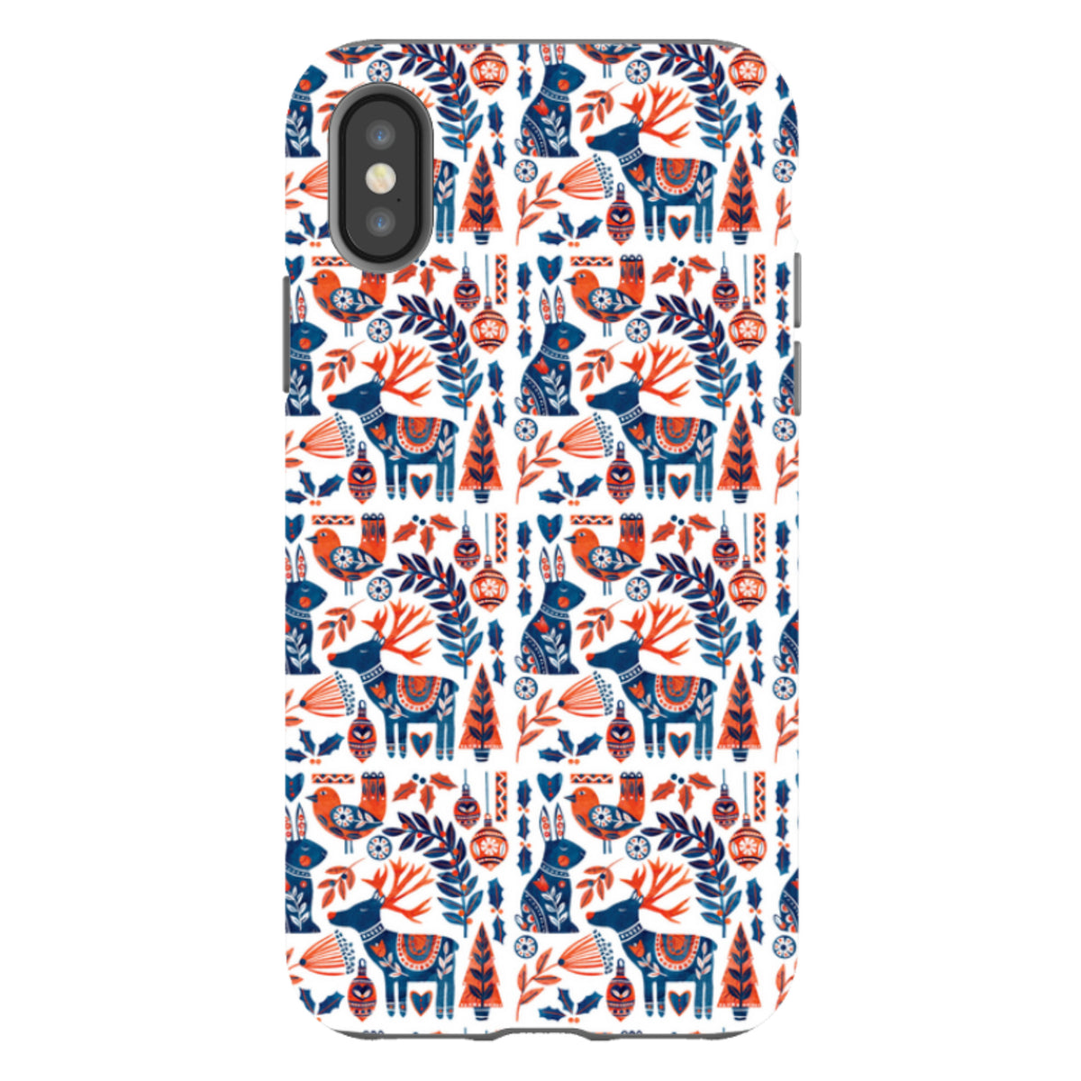 iPhone Tough Case - Scandi Animals By Tracey English