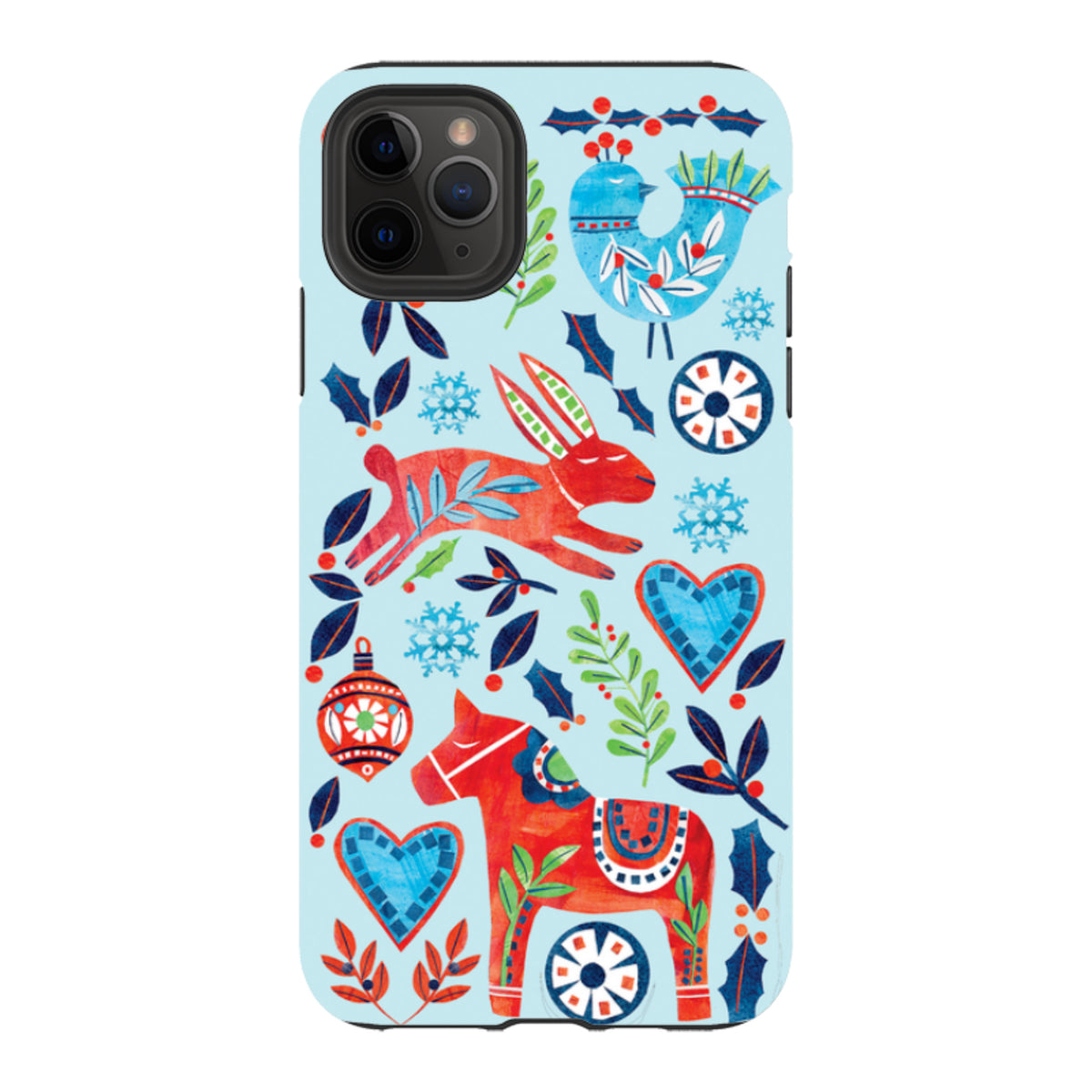 iPhone Tough Case - Scandi Holidays By Tracey English
