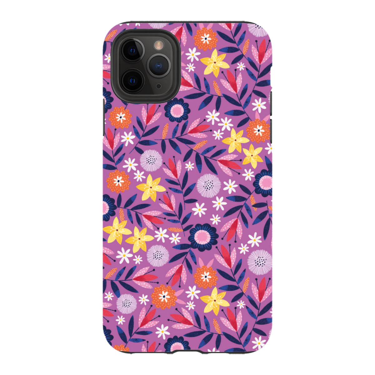 iPhone Tough Case - Scattered Flowers I By Ali Brookes