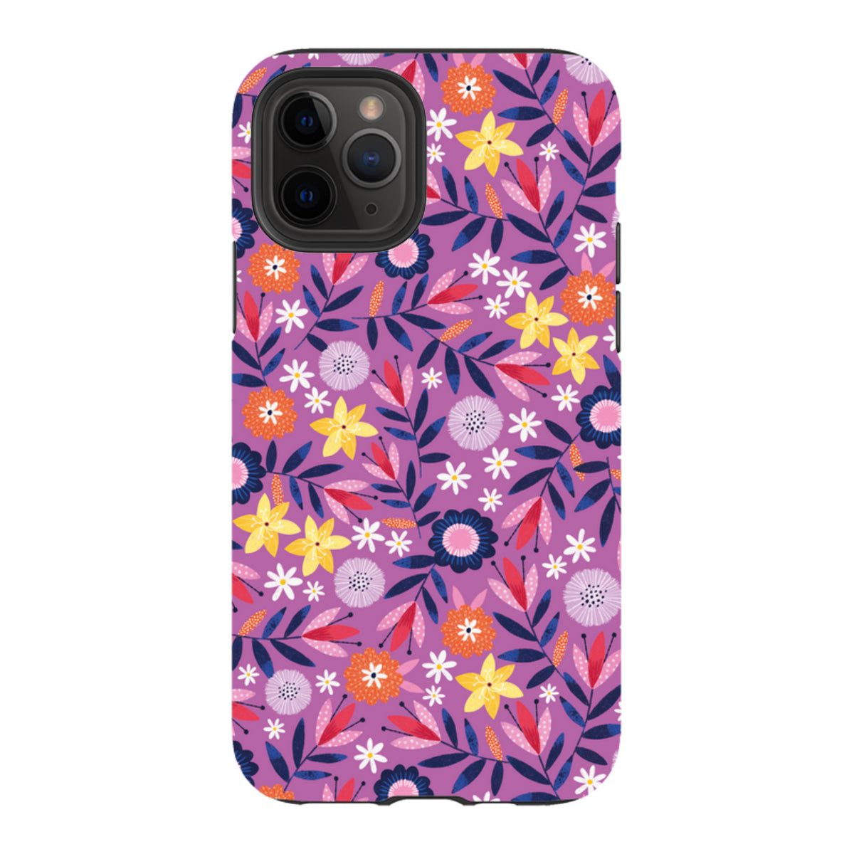 iPhone Tough Case - Scattered Flowers I By Ali Brookes