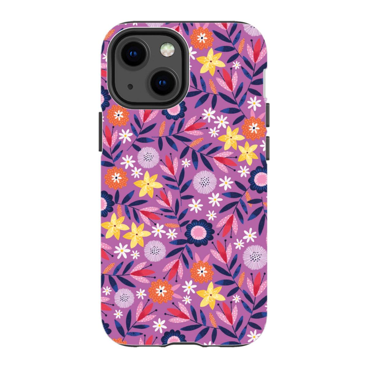 iPhone Tough Case - Scattered Flowers I By Ali Brookes