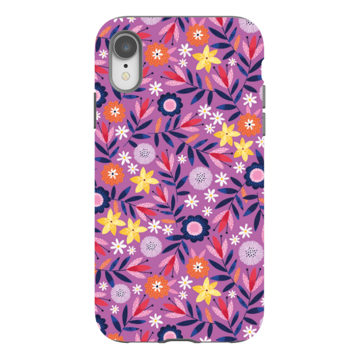 iPhone Tough Case - Scattered Flowers I By Ali Brookes
