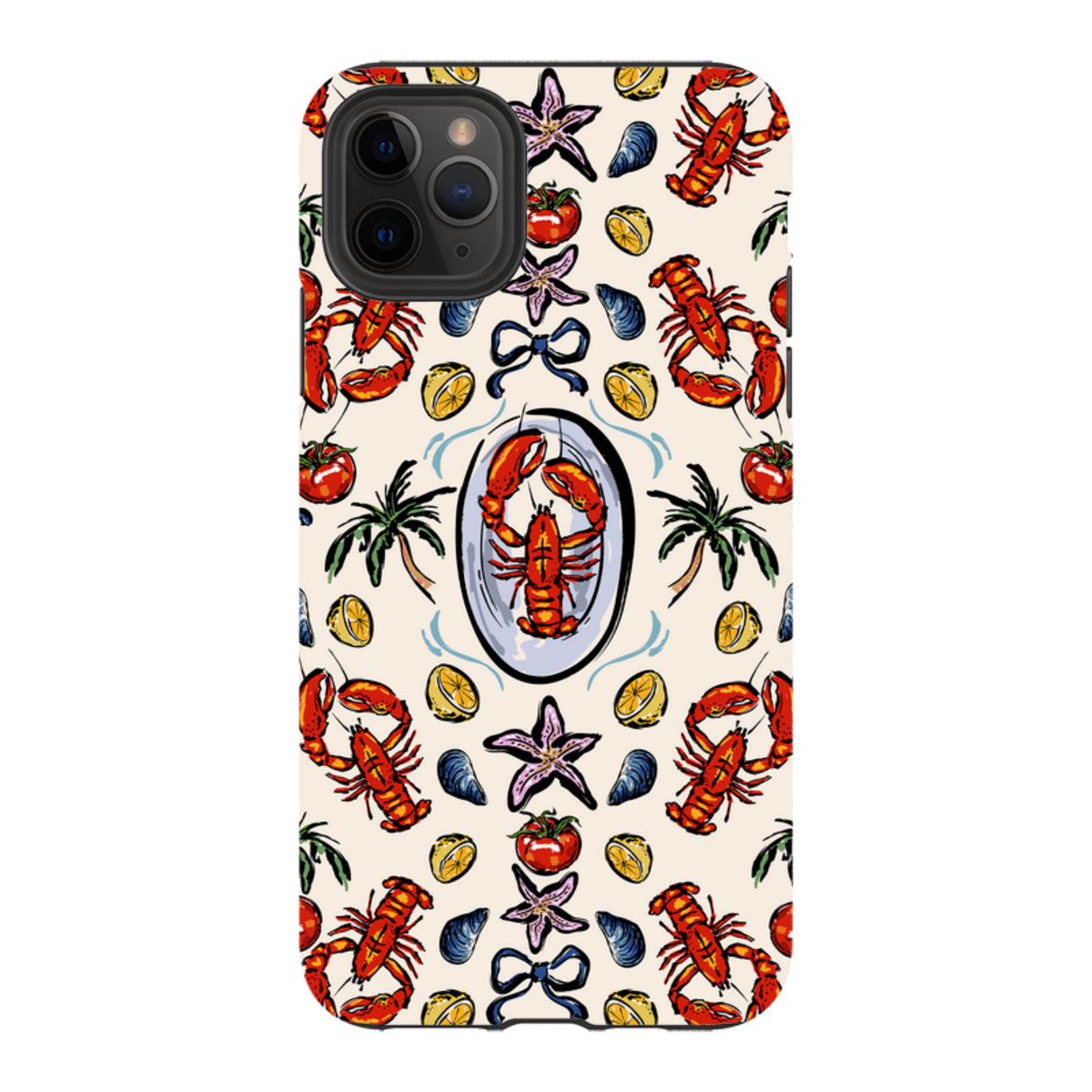 iPhone Tough Case - Seafood and Palm Trees