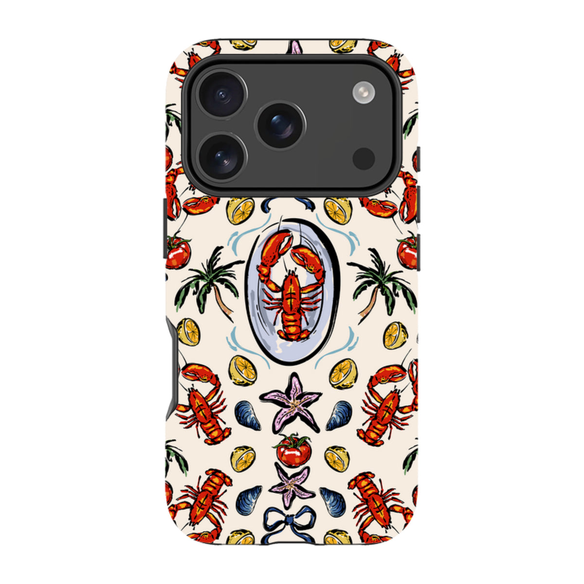 iPhone Tough Case - Seafood and Palm Trees