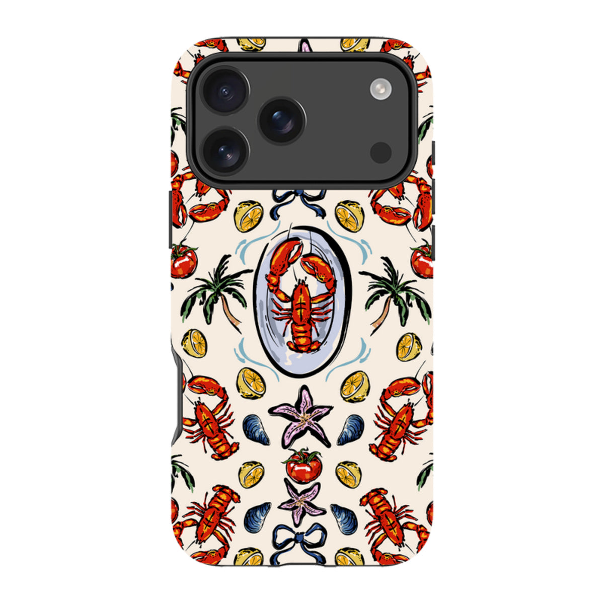 iPhone Tough Case - Seafood and Palm Trees