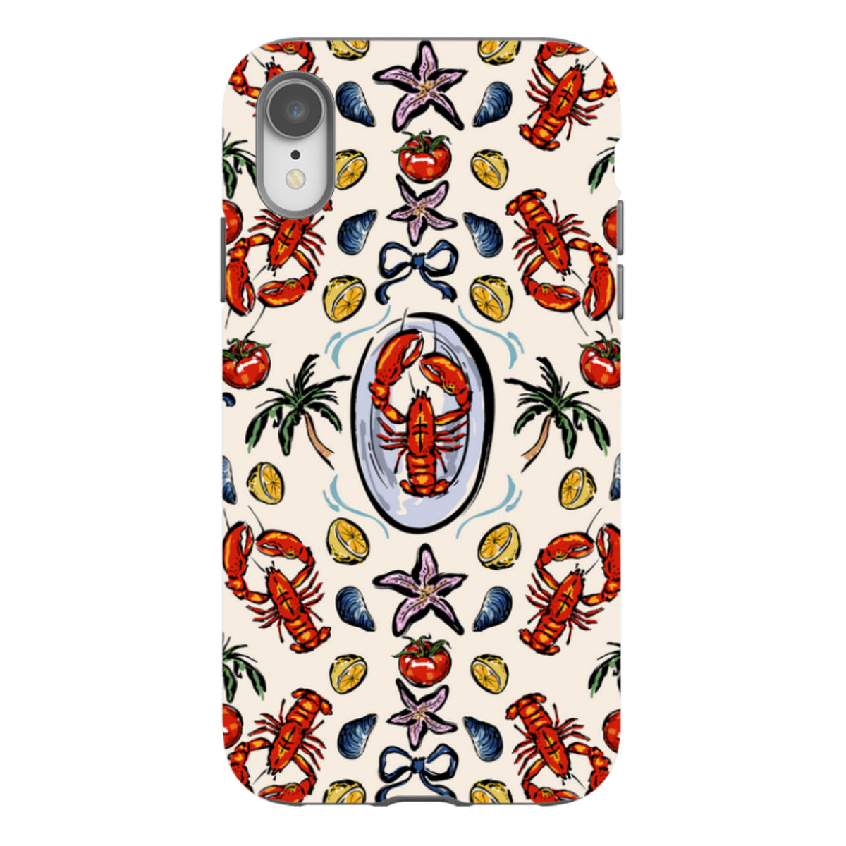 iPhone Tough Case - Seafood and Palm Trees