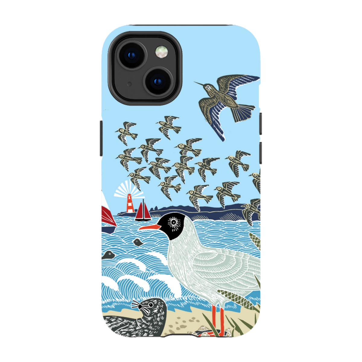 iPhone Tough Case - Seagulls and Seals By Kate Heiss