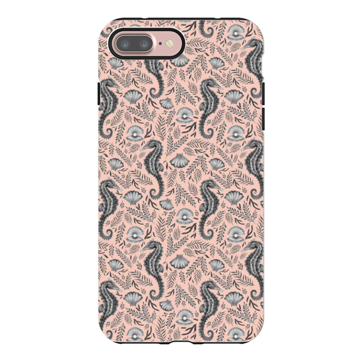 iPhone Tough Case - Seahorse Coral By Catherine Rowe
