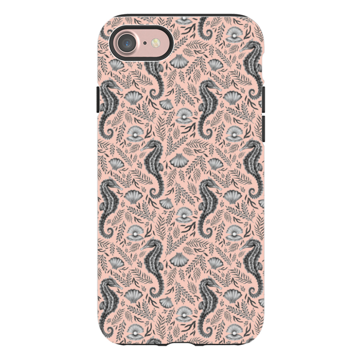 iPhone Tough Case - Seahorse Coral By Catherine Rowe