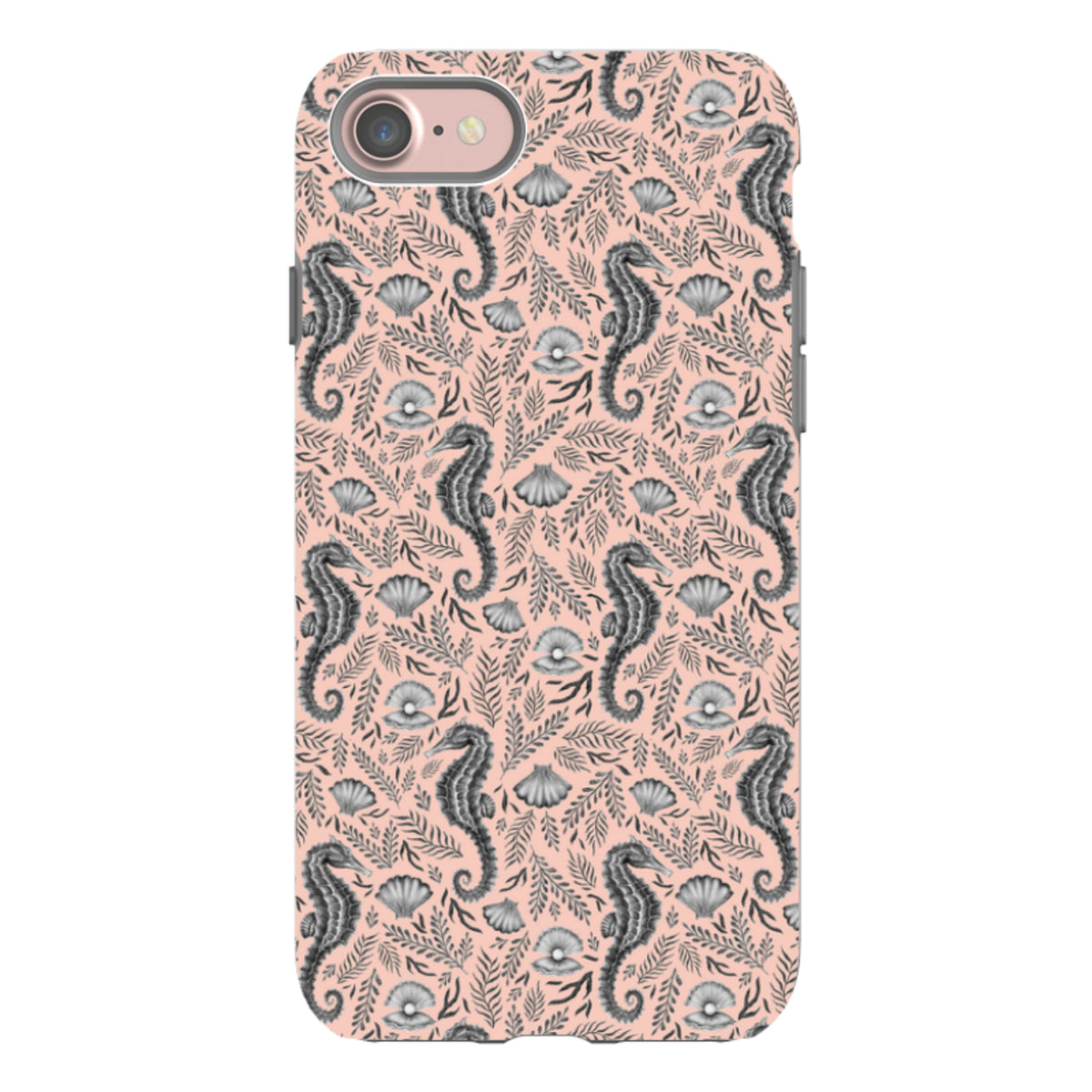 iPhone Tough Case - Seahorse Coral By Catherine Rowe