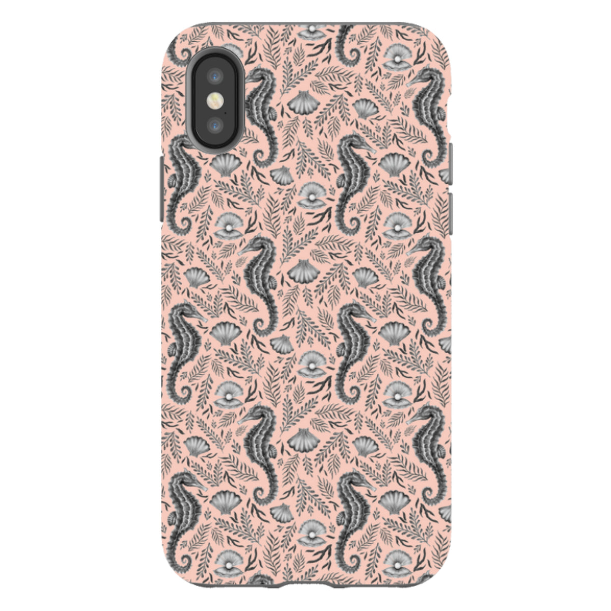 iPhone Tough Case - Seahorse Coral By Catherine Rowe