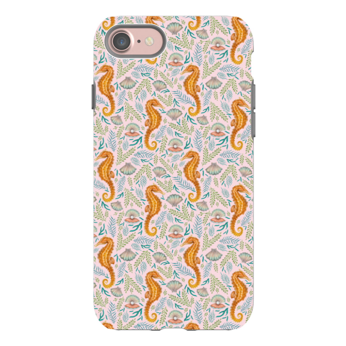 iPhone Tough Case – Seahorse Pink von Catherine Rowe