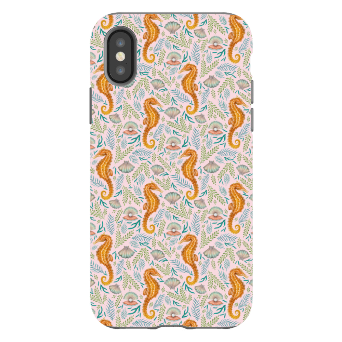 iPhone Tough Case – Seahorse Pink von Catherine Rowe