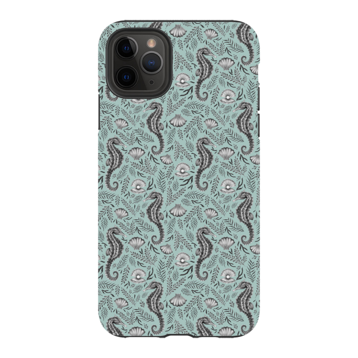 iPhone Tough Case - Seahorse Seafoam By Catherine Rowe