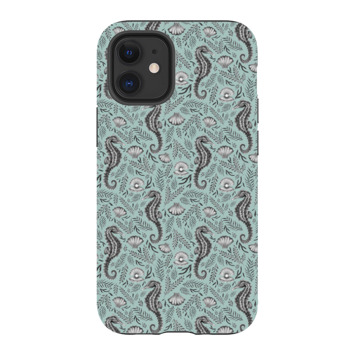 iPhone Tough Case - Seahorse Seafoam By Catherine Rowe
