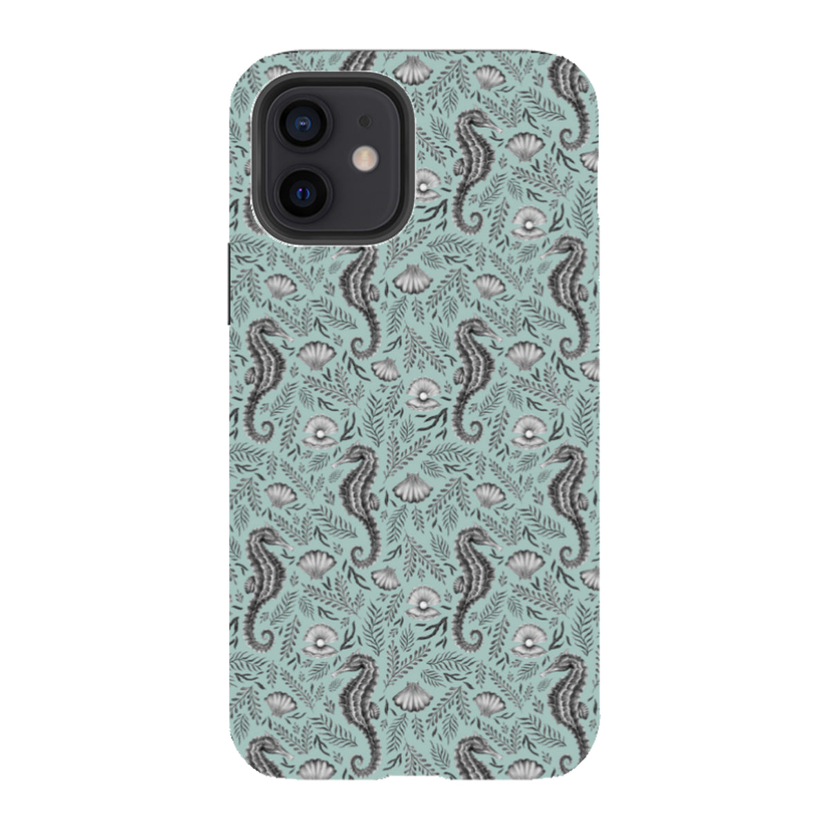 iPhone Tough Case - Seahorse Seafoam By Catherine Rowe