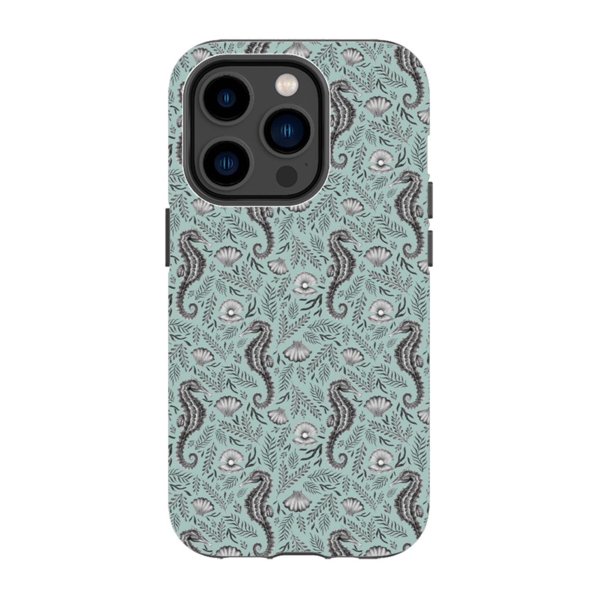 iPhone Tough Case - Seahorse Seafoam By Catherine Rowe