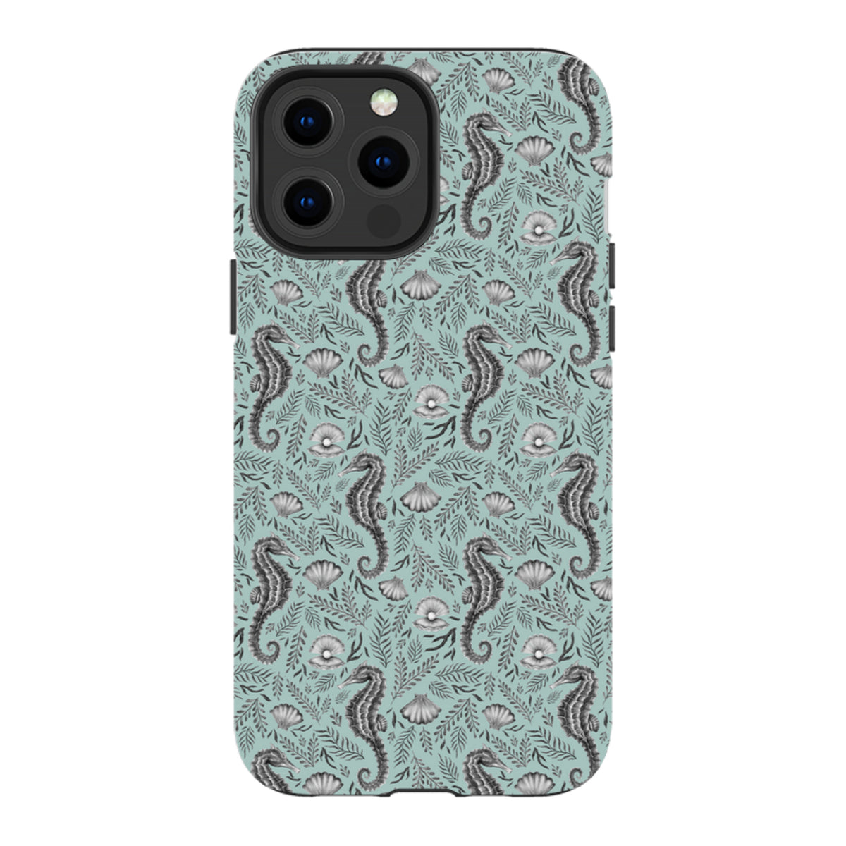 iPhone Tough Case - Seahorse Seafoam By Catherine Rowe