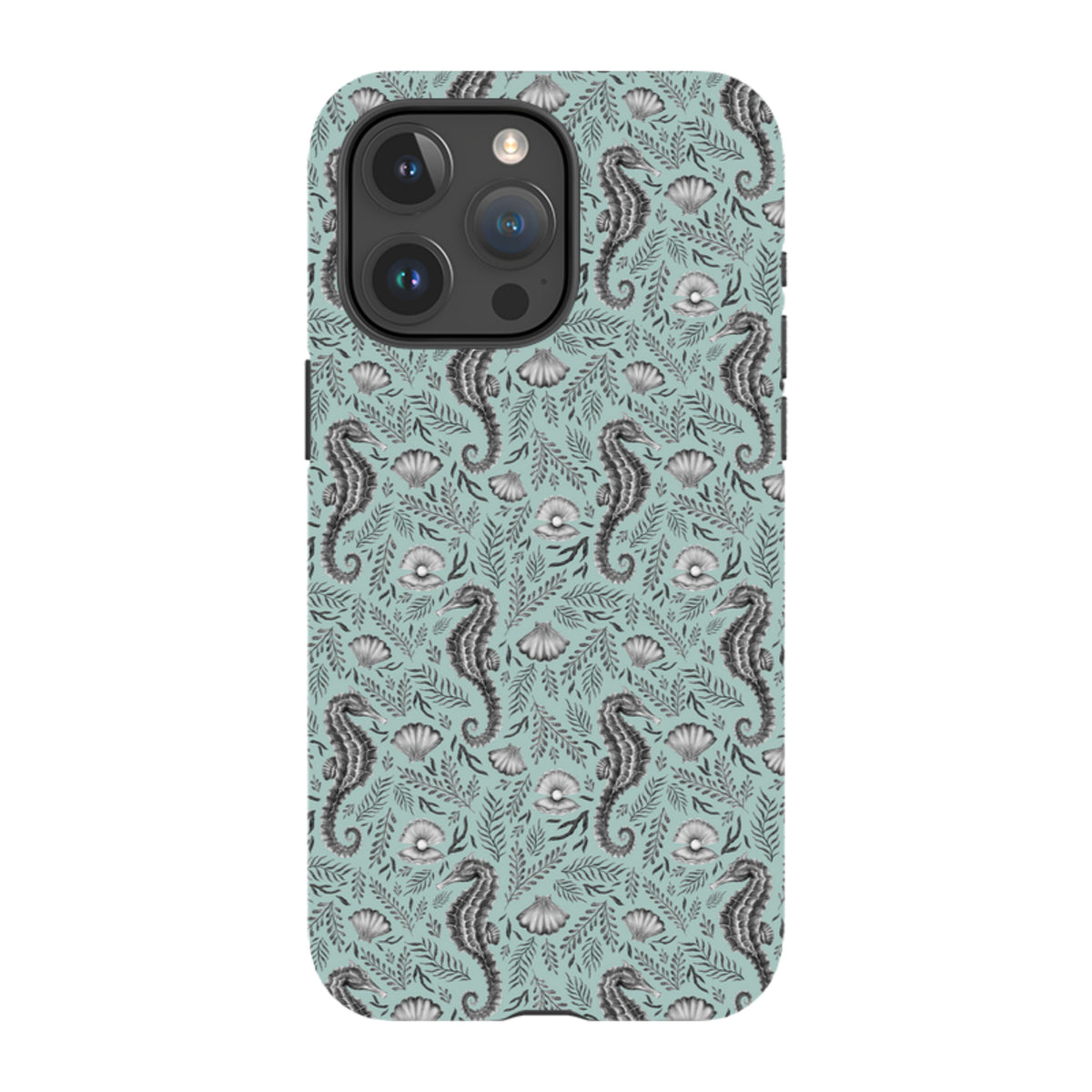 iPhone Tough Case - Seahorse Seafoam By Catherine Rowe
