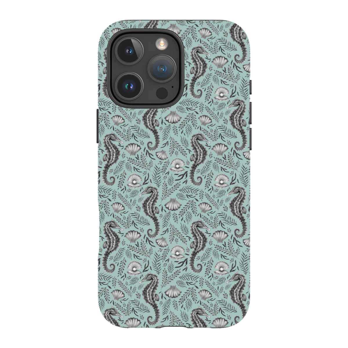 iPhone Tough Case - Seahorse Seafoam By Catherine Rowe