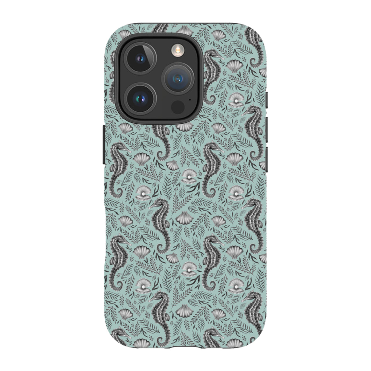 iPhone Tough Case - Seahorse Seafoam By Catherine Rowe