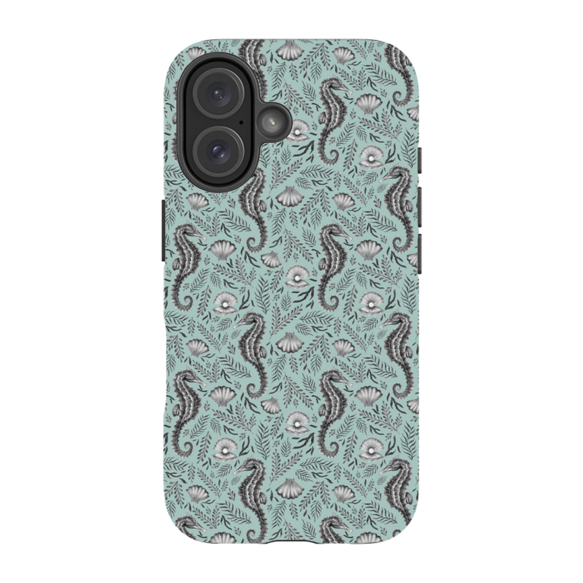 iPhone Tough Case - Seahorse Seafoam By Catherine Rowe