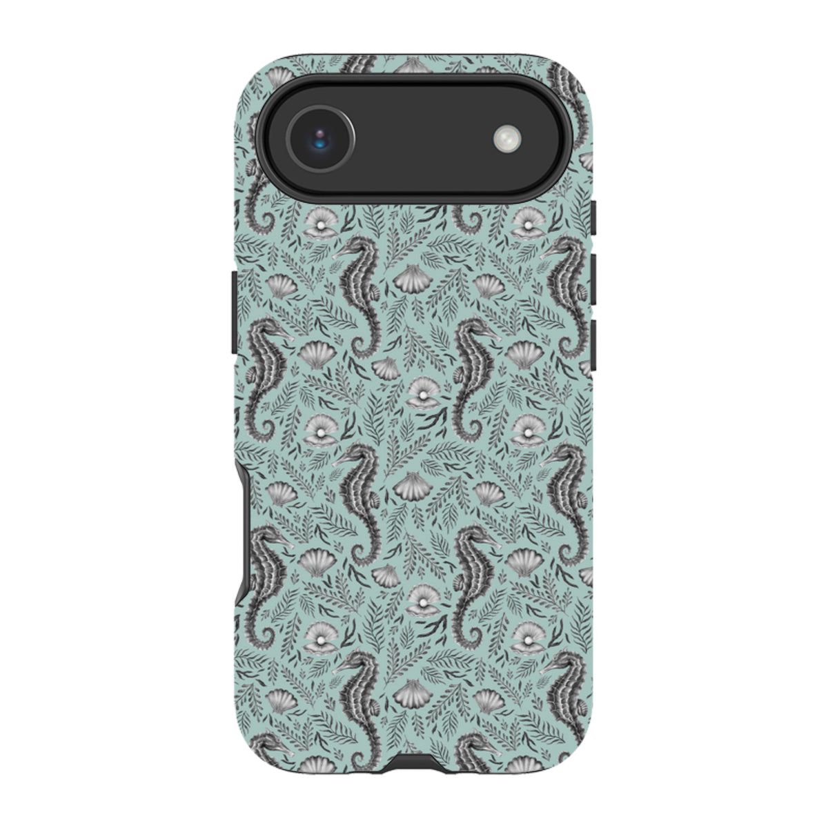 iPhone Tough Case - Seahorse Seafoam By Catherine Rowe
