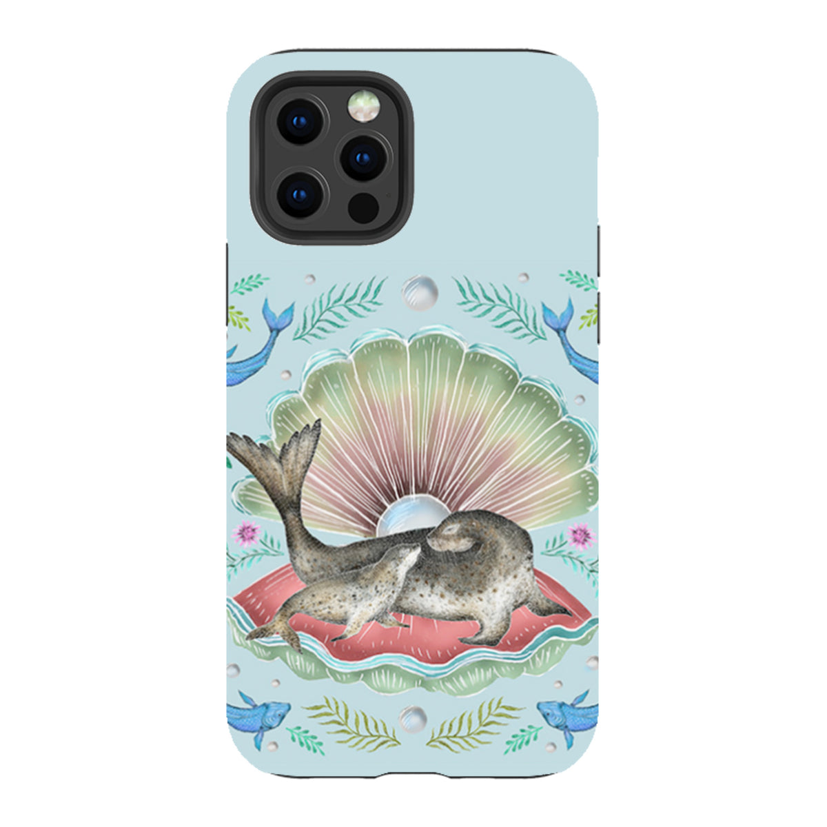iPhone Tough Case - Seals In Shell By Catherine Rowe