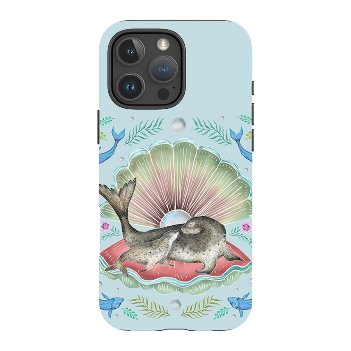 iPhone Tough Case - Seals In Shell By Catherine Rowe