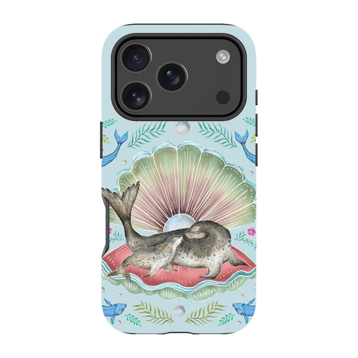 iPhone Tough Case - Seals In Shell By Catherine Rowe