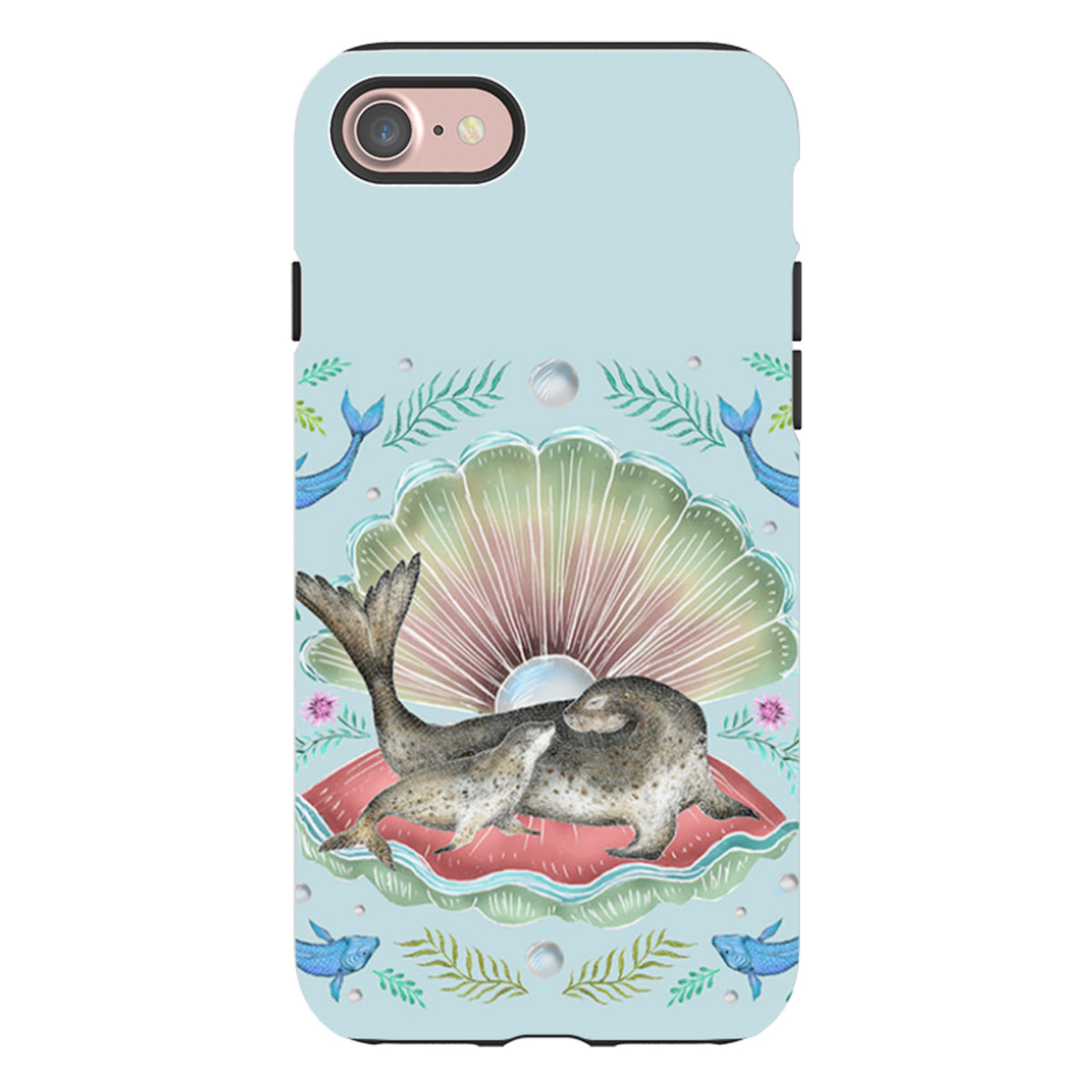 iPhone Tough Case - Seals In Shell By Catherine Rowe