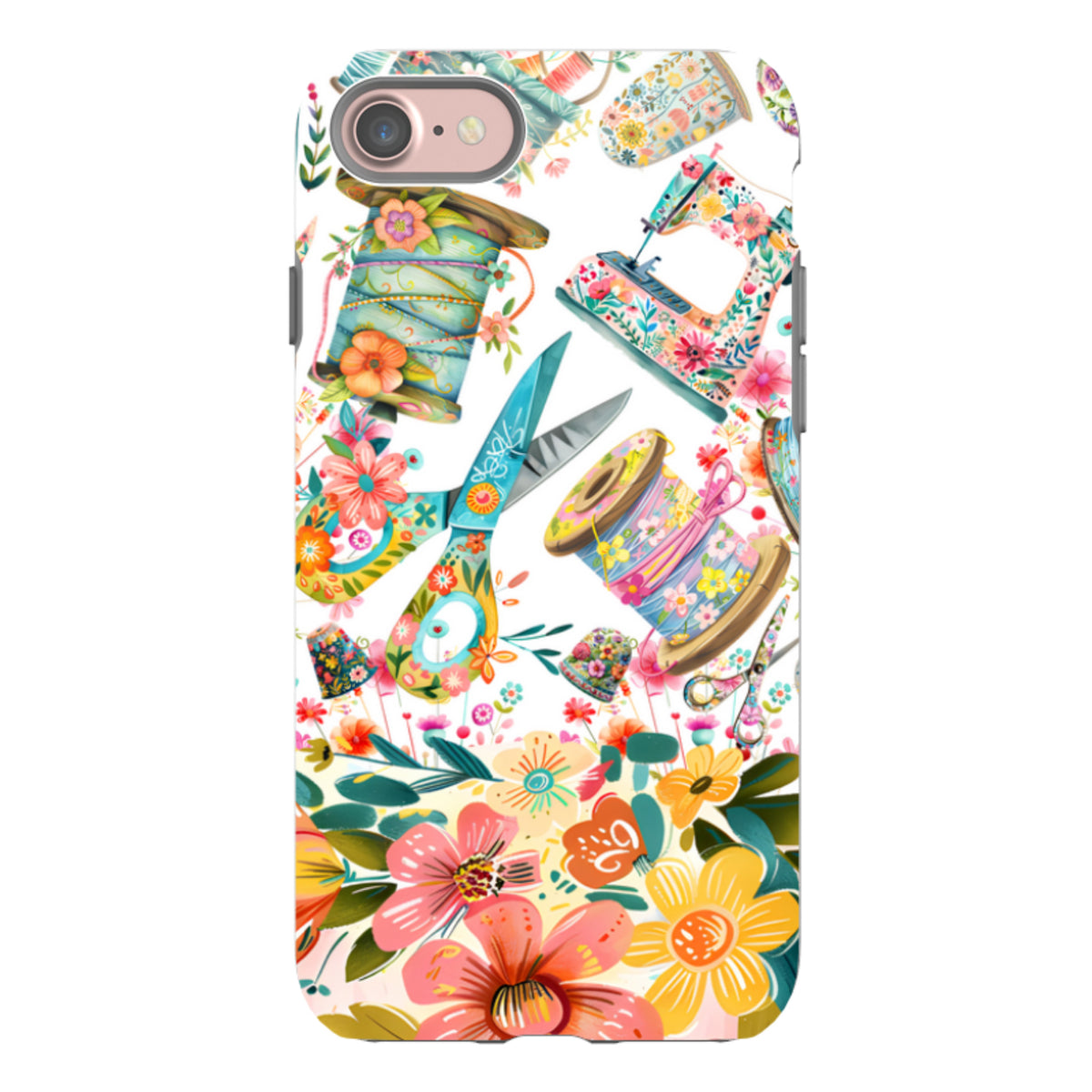 iPhone Tough Case - Sew Happy