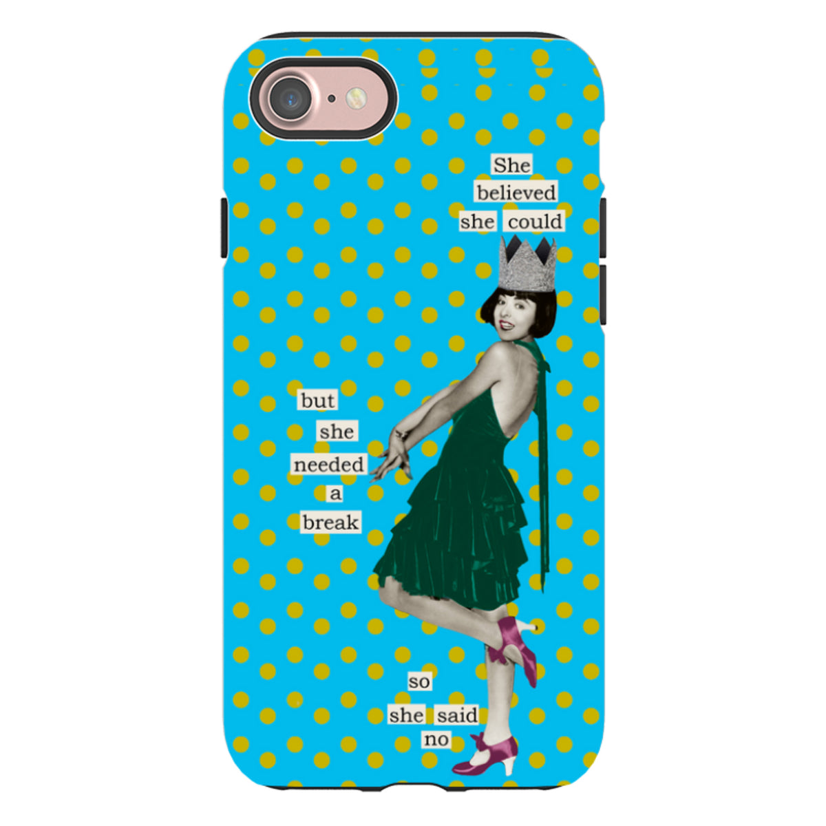 iPhone Tough Case - She Believed She Could By Clare Jordan