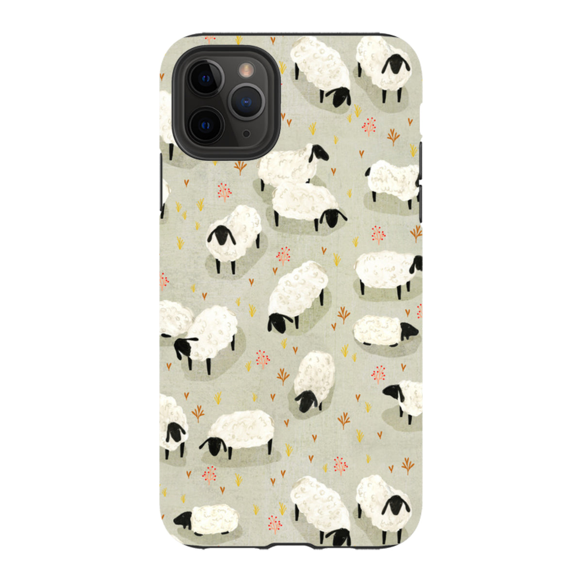 iPhone Tough Case - Sheep Grey By Katherine Quinn