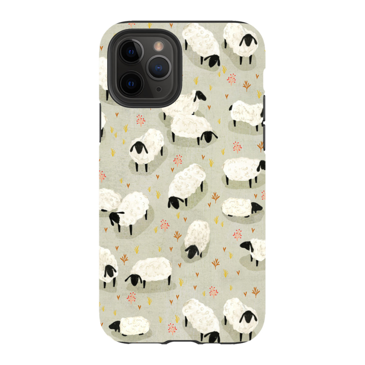 iPhone Tough Case - Sheep Grey By Katherine Quinn