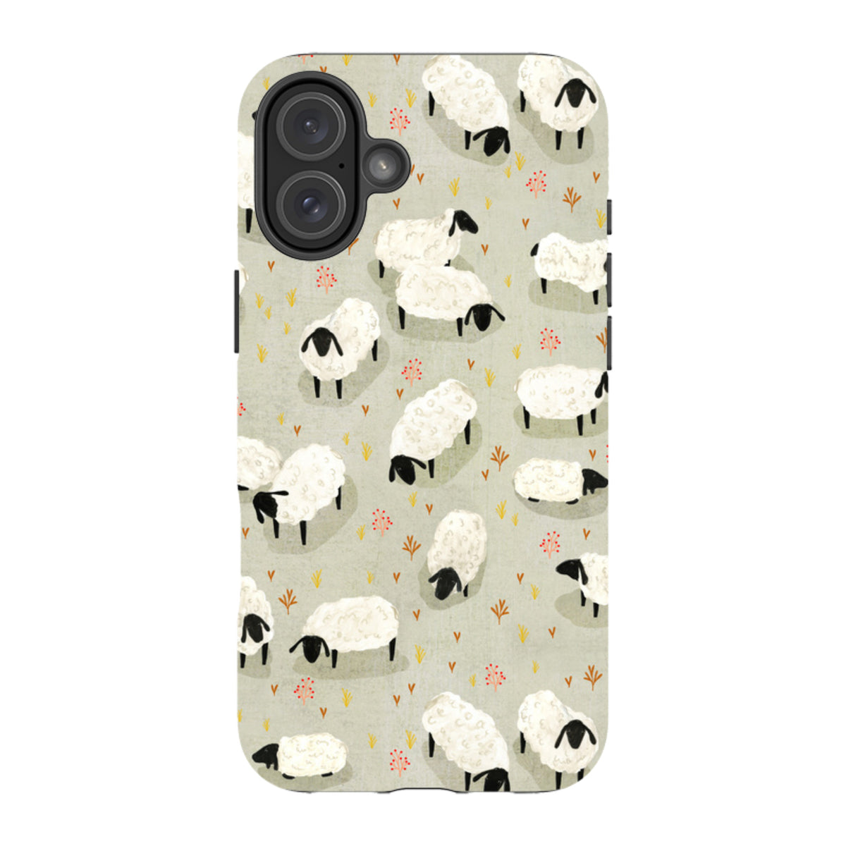 iPhone Tough Case - Sheep Grey By Katherine Quinn