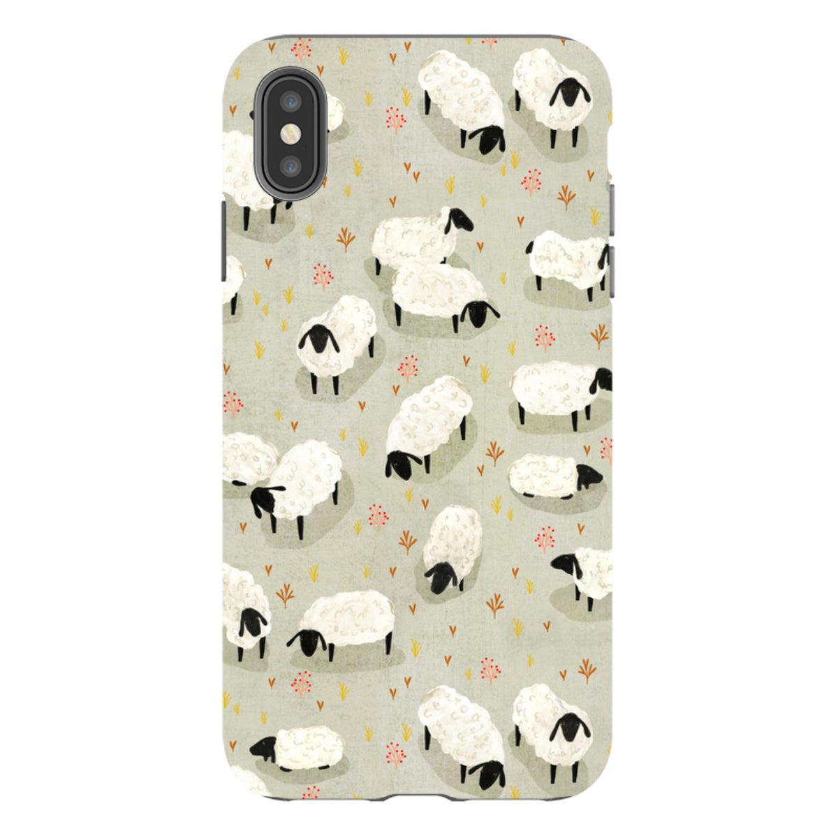 iPhone Tough Case - Sheep Grey By Katherine Quinn