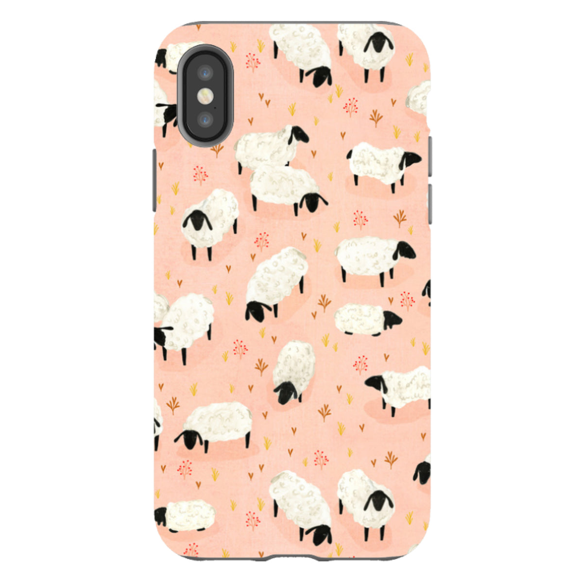 iPhone Tough Case - Sheep Pink By Katherine Quinn